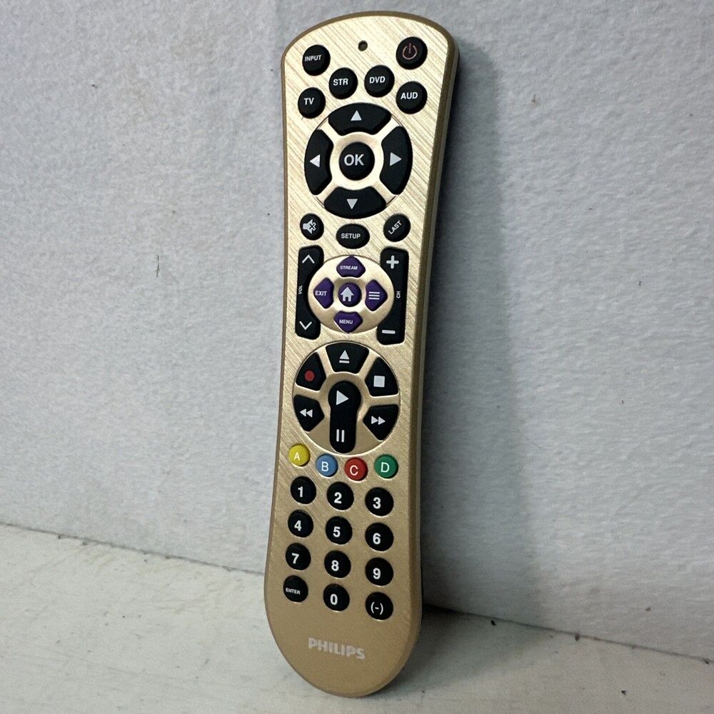 Gold Philips Remote Control TV Stereo Audio SRP2014C/27 CL5 7252 Tested Works